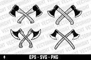 Set of crossed axes, an Object Illustration by Vectorhight (Thumbnail 4 of 4)