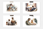 Fathers Day Watercolor Collection, a Person Illustration by artsy-fartsy (Thumbnail 5 of 6)