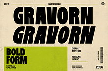 GRAVORN – Bold Display Typeface