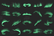 45 Aurora Photoshop Brushes, a Brush Add-On by UnicDesign (Thumbnail 3 of 4)