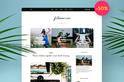 Florence - Feminine WordPress Theme, a WordPress Template by Wp Folk (Thumbnail 1 of 5)