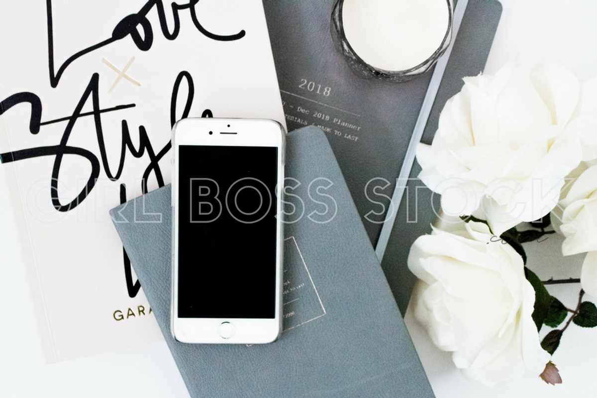 Styled Stock iPhone Mockup PNG, an iPhone Mockup by Girl Boss Stock (Photo 2 of 2)