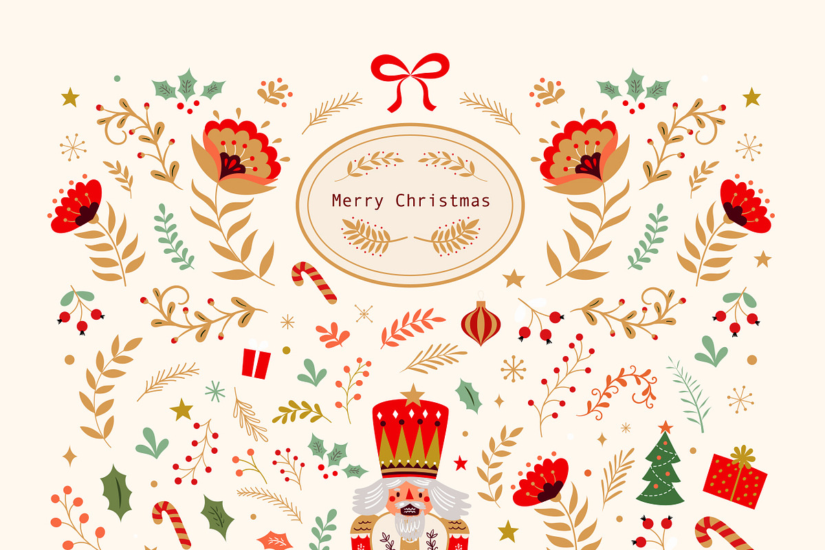 Merry Christmas, a Seasonal Illustration by MoleskoStudio (Photo 3 of 17)