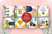 Tropical Leave Social Media Template, a Social Media Template by Millusti (Thumbnail 2 of 11)