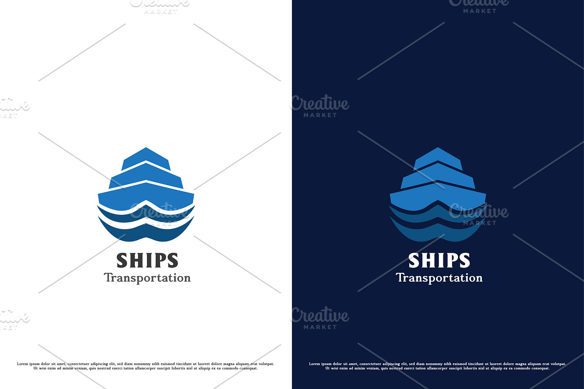 Transport Ship Logo Design Icon, a Branding & Logo Template by Morvana Crew