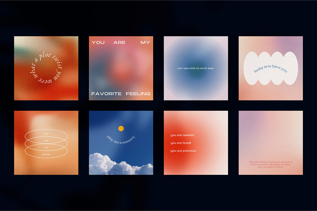 Love Quotes Aesthetics Vol II, a Social Media Template by Nurrehmet Studio (Photo 6 of 11)