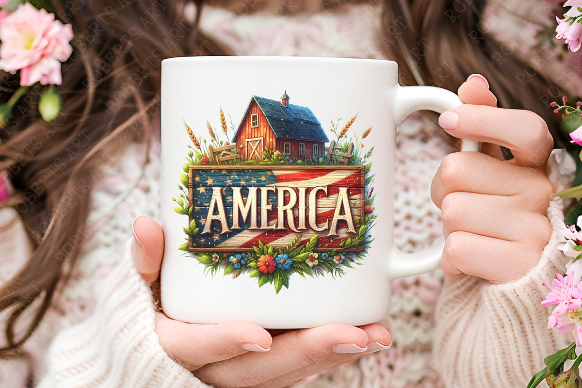 Rustic 4th of July Clipart, an Illustration by RobertsArt (Photo 4 of 7)