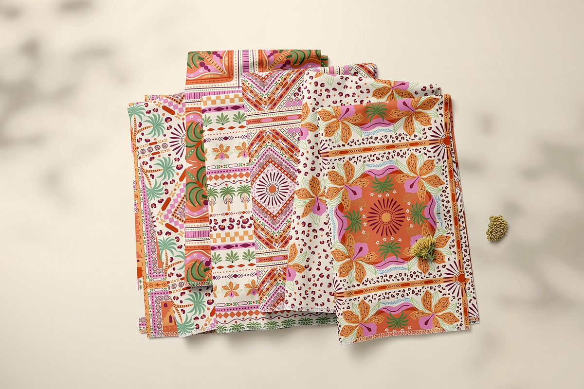 Tropical tile patterns, a Pattern Graphic by Tani Kuzminka (Photo 11 of 27)