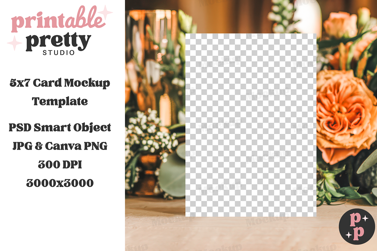 Golden Hour Wedding Card Mockup PSD, a Product Mockup by Printable Pretty Studio (Photo 2 of 10)