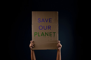 Environmental Concepts. Protest , Activism or Expression for Pro, a Person Photo by salmon.black