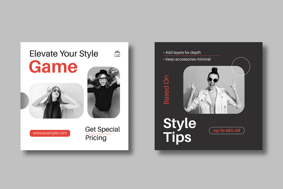 Fashion Social Media Template, a Social Media Template by MightyDesign (Photo 3 of 8)