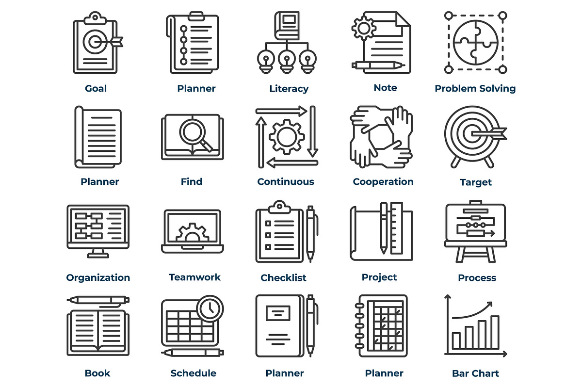 Planning and Organization Icon, an Icon by Tekuni (Photo 3 of 14)