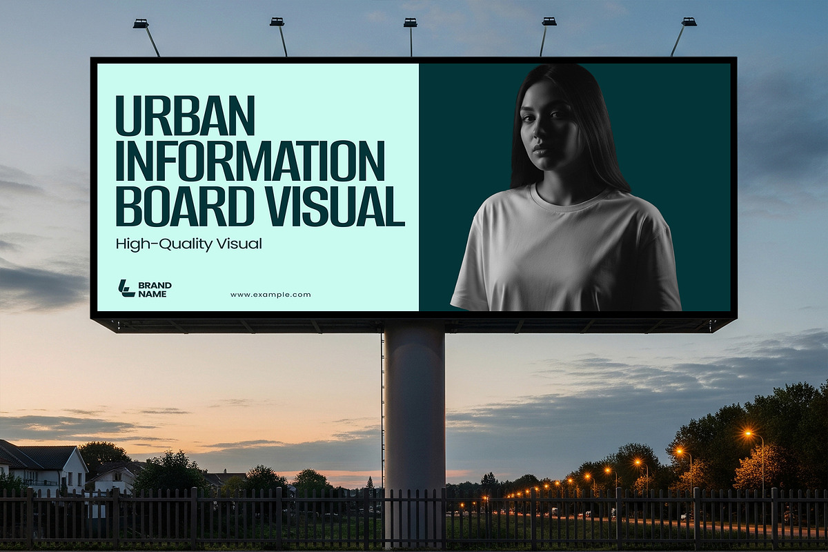 Advertising Stand Billboard Mockup, a Product Mockup by graphypix (Photo 1 of 4)