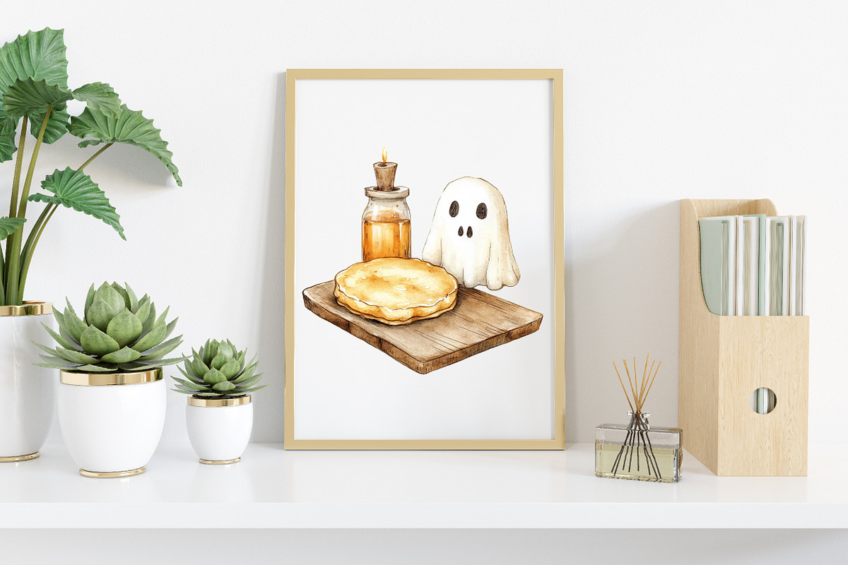 Watercolor Halloween Cutting Board, an Illustration by Canvas Craft (Photo 7 of 8)
