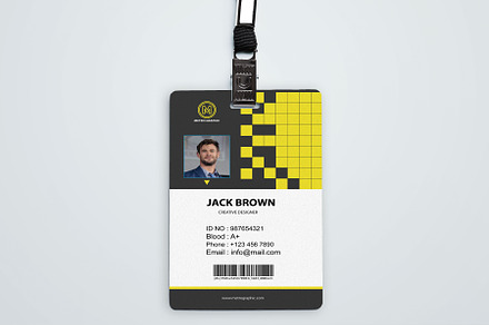 Creative ID card template