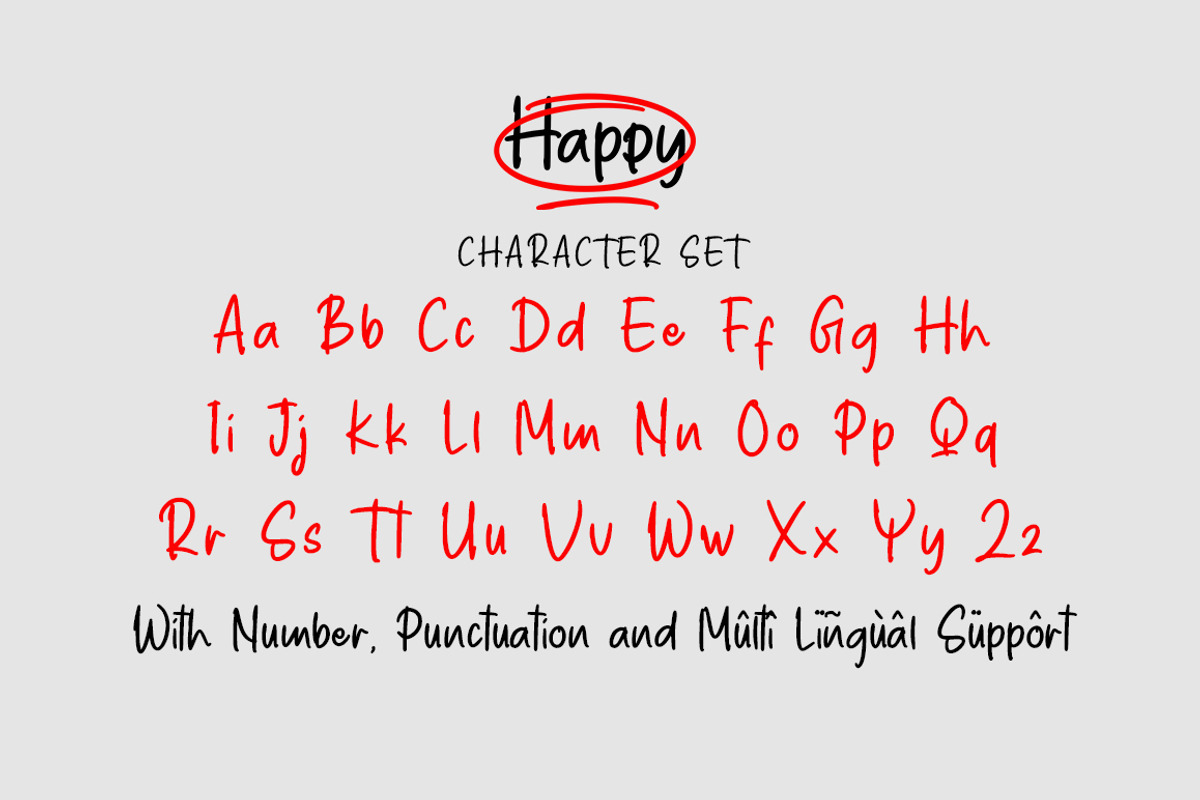 Happy, a Handwritten Font by Gatype (Photo 10 of 10)