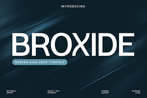 Broxide – Modern Geometric Sans Font