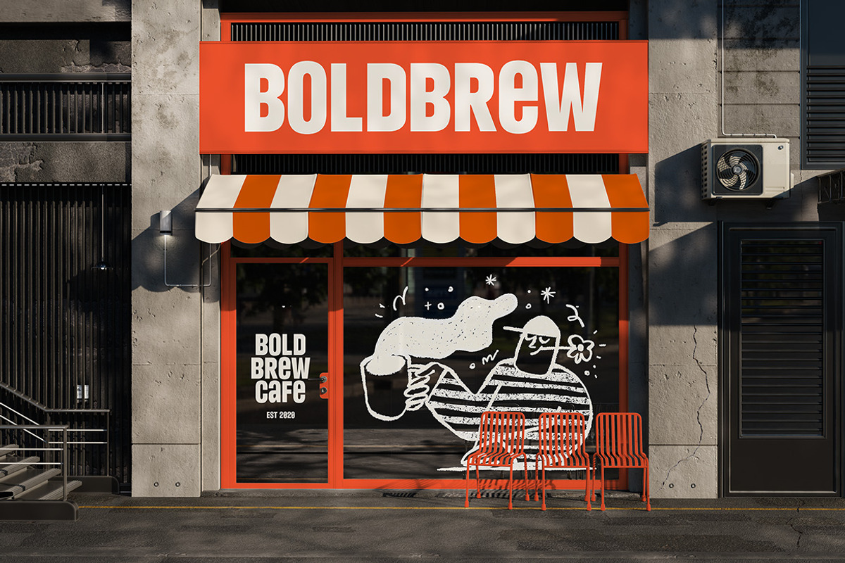 Gravtune – Bold Retro Display Font w, a Sans Serif Font by kangfont Studio (Photo 10 of 10)