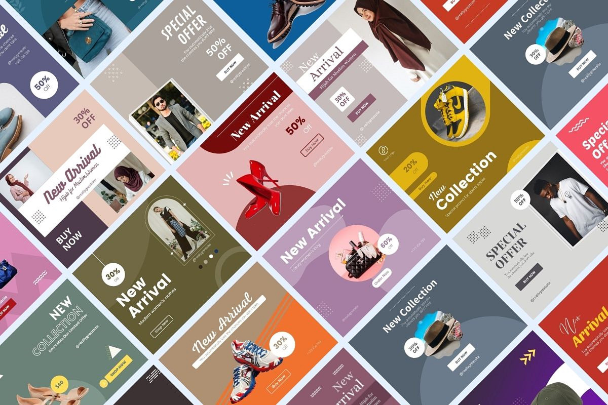 Fashion Sale Content Facebook Posts, a Social Media Template by emcrea (Photo 6 of 9)