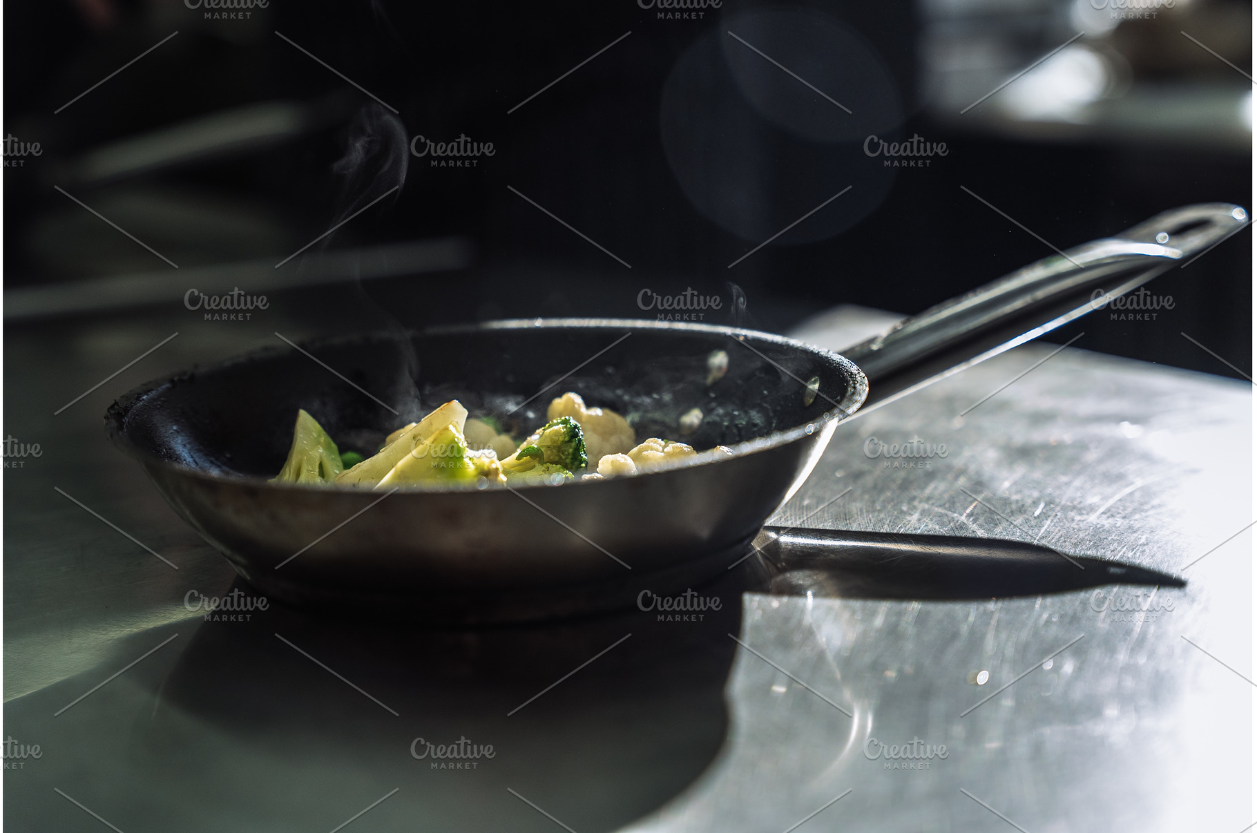 Sizzling broccoli and cauliflower, a Food & Drink Photo by Red Hot Chili Pepper Shop