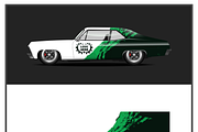 Dynamic Racing Car Graphics, a Transportation Illustration by CarWrap design (Thumbnail 1 of 4)
