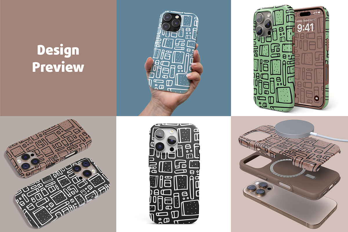 iPhone 16 pro Tough Case Mock-up, an iPhone Mockup by Colatudo Store (Photo 3 of 9)