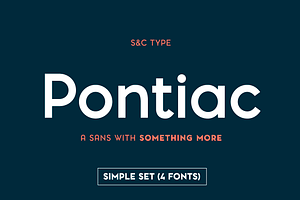 Pontiac Font Collection (Simple set)