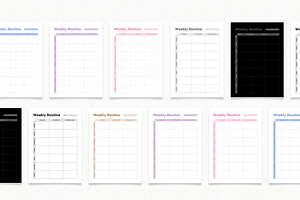 Weekly Routine Planner Printable