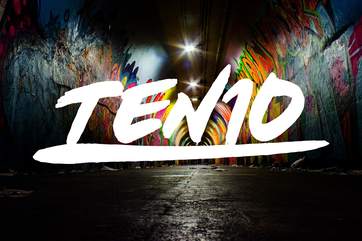 Ten10 - Urban Street Graffiti Font, a Font by Kohl + Cole (Photo 5 of 5)