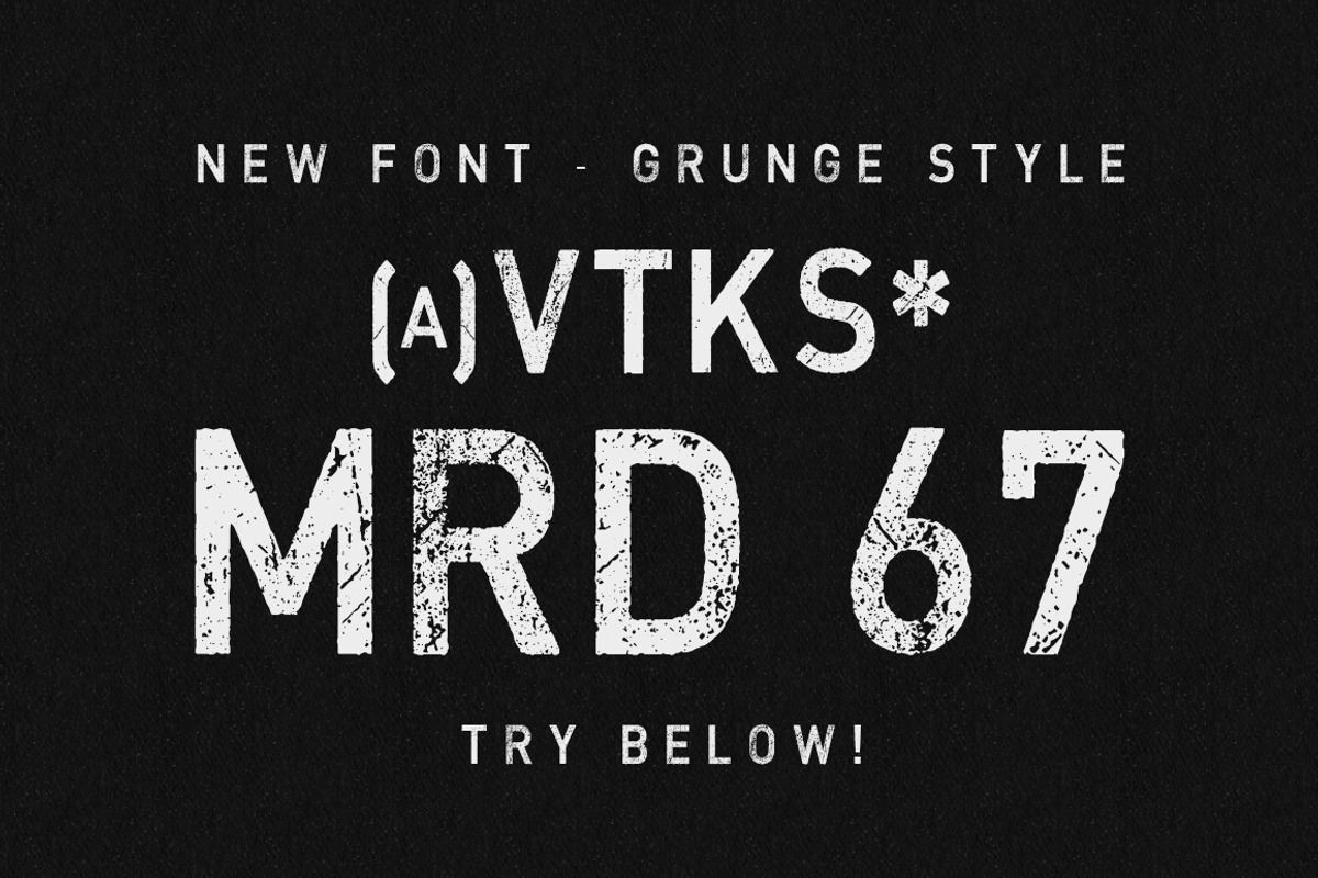 MRD 67 Vtks Font