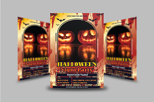 Halloween Night Party Flyer Template, a Flyer Template by Artnivora.Std