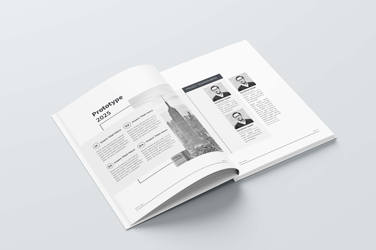 White Paper | MS Word & Canva, a Brochure Template by obayes (Photo 16 of 18)