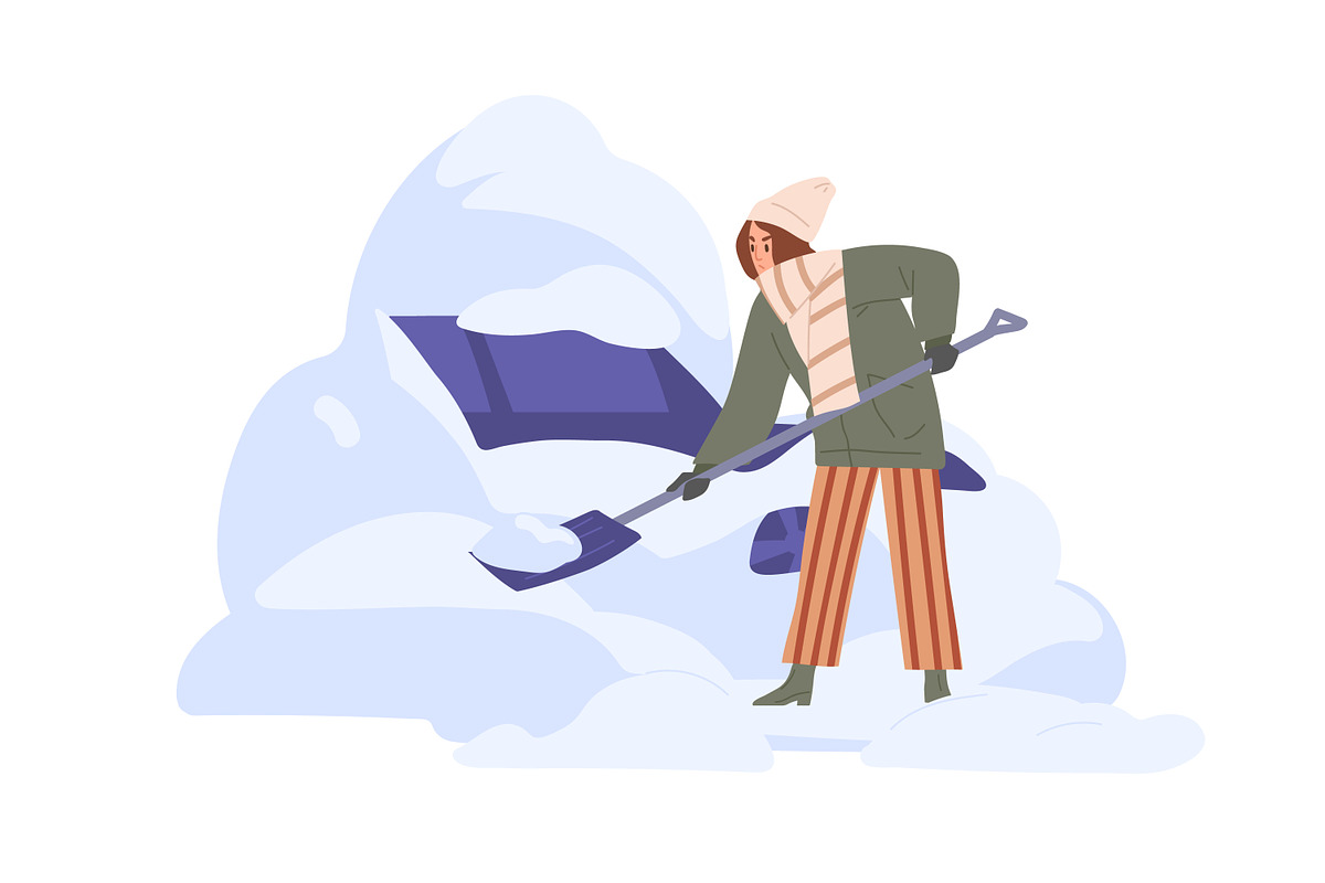 Abnormal weather conditions set, a Person Illustration by Good Studio (Photo 5 of 11)