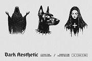 Dark Aesthetic Dithering Bundle, an Object Graphic by pixelbuddha.net (Thumbnail 5 of 22)