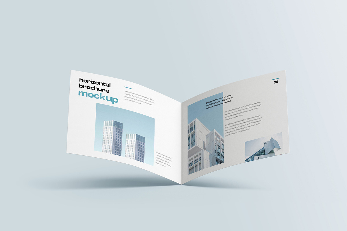 Bifold Horizontal Brochure Mockup, a Print Template by mockupatelier (Photo 13 of 13)