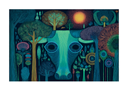 Enod. Enchanted Forest Animal Spirit, an Animal Illustration by milatovar (Thumbnail 18 of 19)