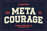 Meta Courage Varsity Font, a Slab Serif Font by Burhan Afif (Thumbnail 1 of 7)