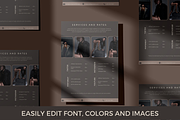 4 Page Media Kit Template Dark Theme, a Presentation Template by CoCreatorDesigns (Thumbnail 3 of 10)