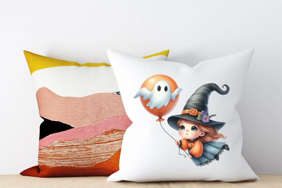 Cute Halloween Witch Clipart, a Graphic by designcity5 (Photo 5 of 5)