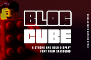 Blog Cube, a Font by Say Studio (Thumbnail 1 of 13)