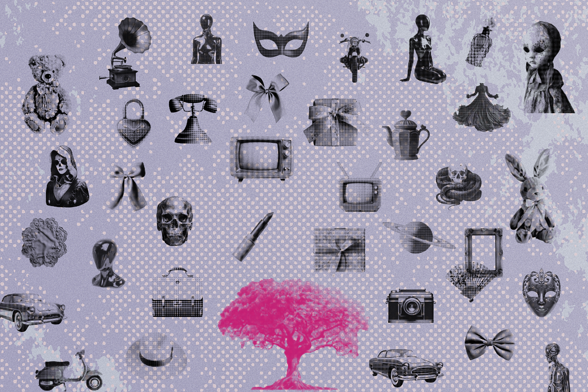 Halftone Retro Clipart Collection, an Object Graphic by JulsIst (Photo 8 of 11)