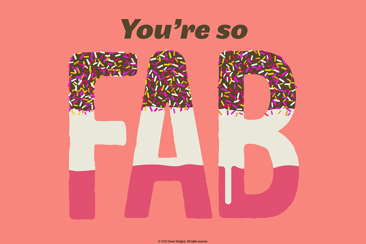 Display Font — Fab Ice Lolly type preview 5