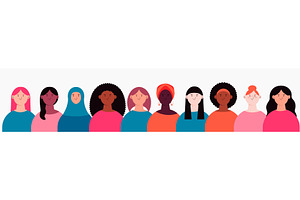 Diverse beautiful modern women, an Illustration by sceptical cactus