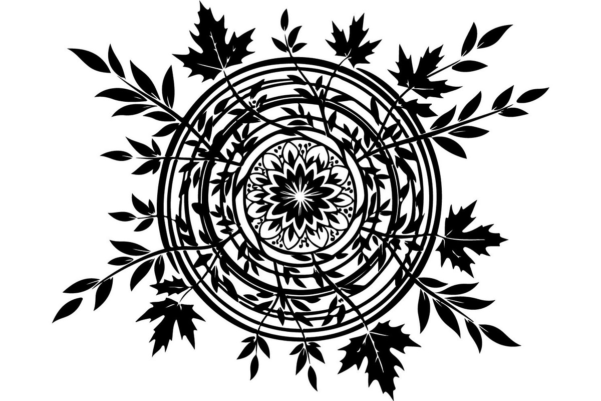 Round Floral Mandala Bundle, a Decorative Illustration by Designer_Momina (Photo 6 of 19)