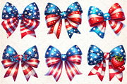Coquette Bow 4th of July Clipart, a Seasonal Illustration by Rose Art (Thumbnail 4 of 4)
