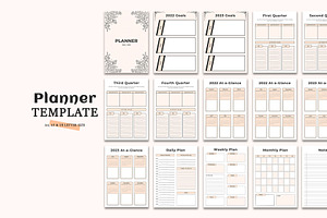 2022,2023 Planner Template Canva V13