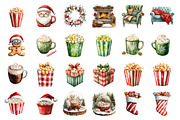 Christmas Movie Night Clipart, an Illustration by SinaCreation (Thumbnail 2 of 5)