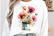 Flowers in gift box clipart, an Illustration by SinaCreation (Thumbnail 4 of 8)