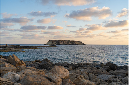Rocky shore of Agios Georgios Cyprus, an Architecture Photo by fotoliza