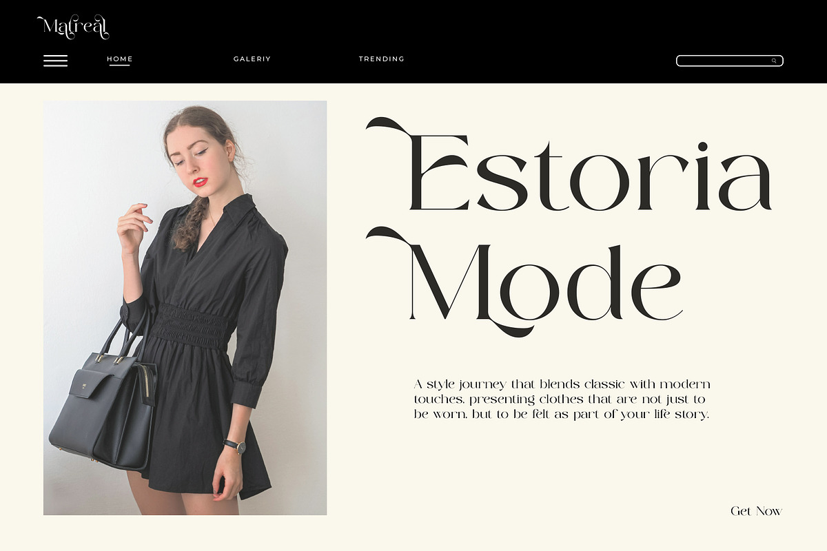 Matreal Beauty – Modern Serif Font, a Serif Font by Muflieart (Photo 7 of 10)
